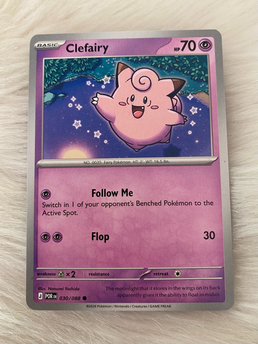 Clefairy Pokémon TCG Perfect Order 030/088